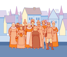 ערים בימי הביניים להוראה בכיתה 